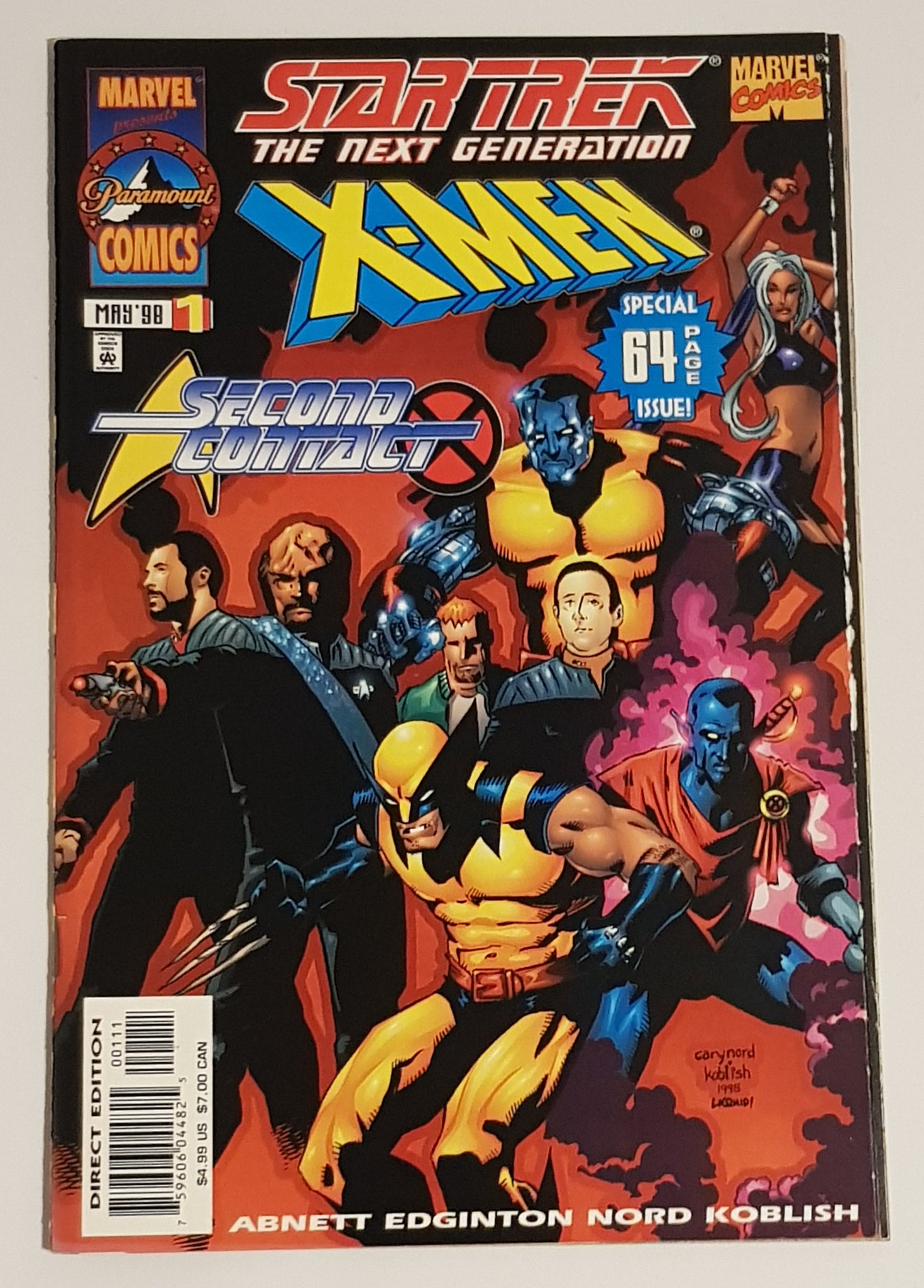 Star Trek the Next Generation X-Men Second Contact #1 NM-