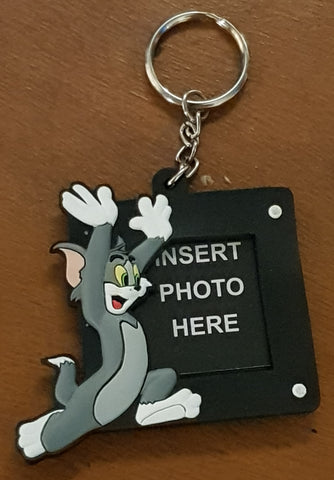 1998 Tom and Jerry Vintage Demons and Merveilles Vinyl Photo Frame Keychain