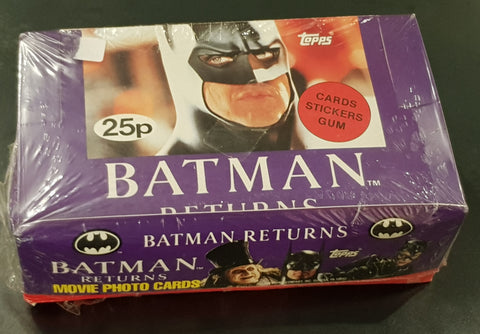 1992 Topps Ireland Batman Returns Movie Trading Cards Sealed Box