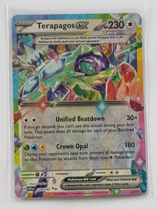 Pokemon Scarlet and Violet Stellar Crown Terapagos Ex #128/142 Double Rare Holo Trading Card