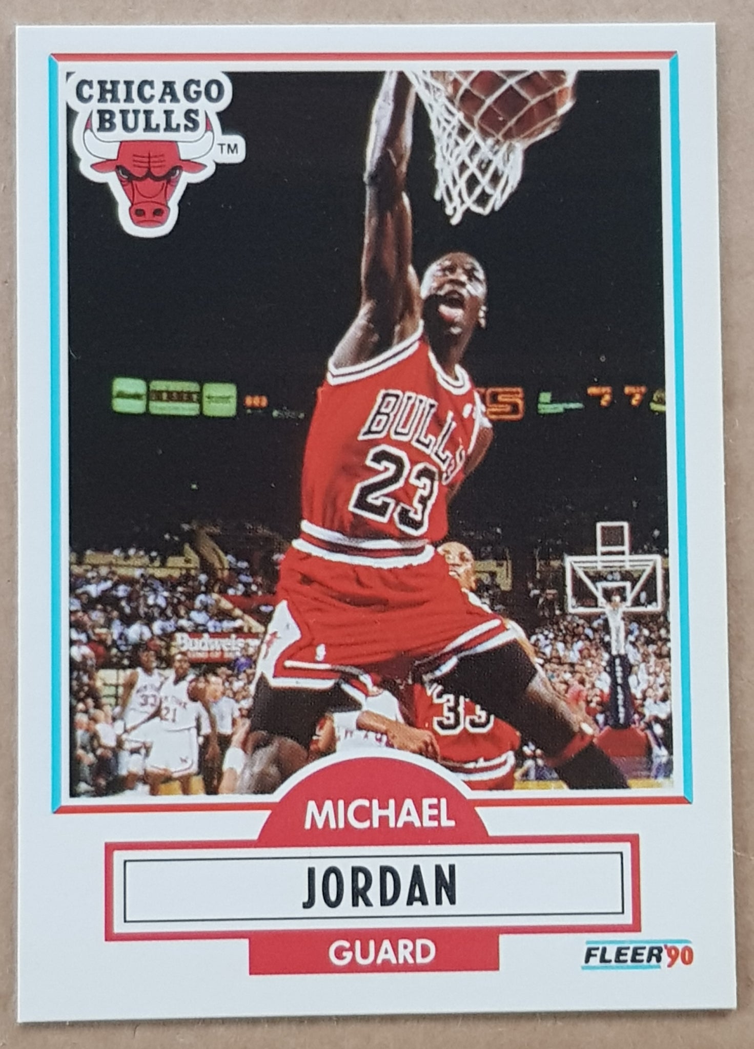 1990-91 Fleer Basketball Michael Jordan #26 Trading Card