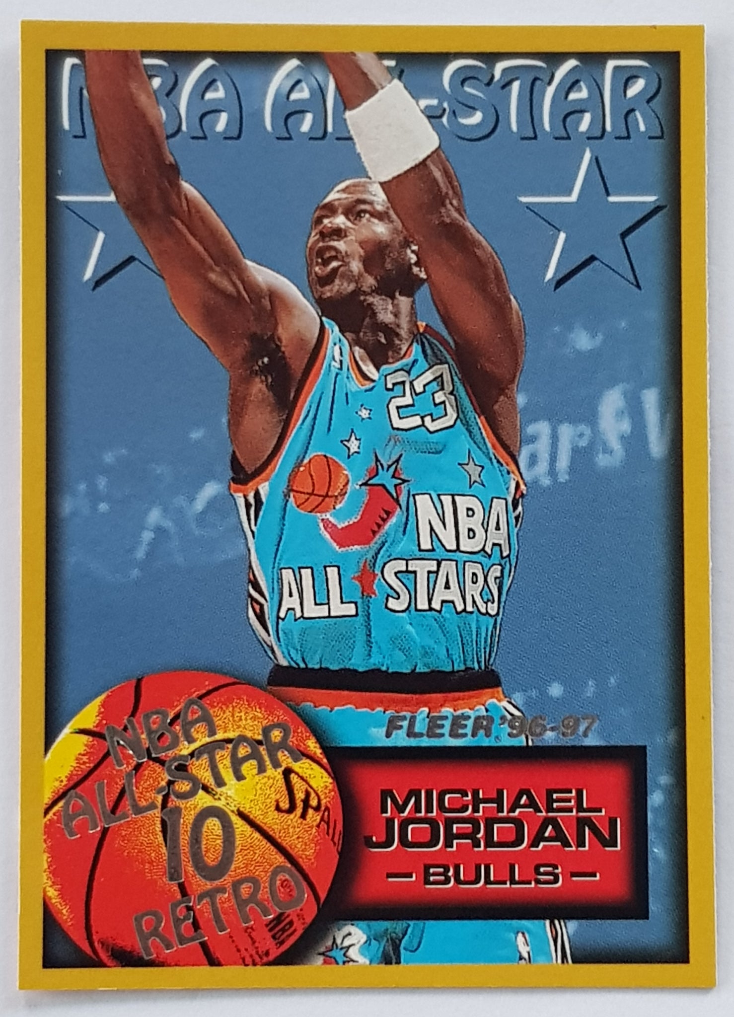 1996-97 Fleer Basketball Michael Jordan All-Star Retro #282 Trading Card