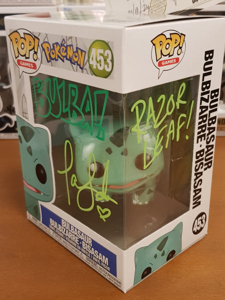 Funko Pop! Pokemon Bulbasaur #453 Vinyl Figure (Signed by Tara Sands)