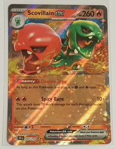 Pokemon Scarlet and Violet Surging Sparks Scovillain Ex #037/191 Double Rare Holo Trading Card