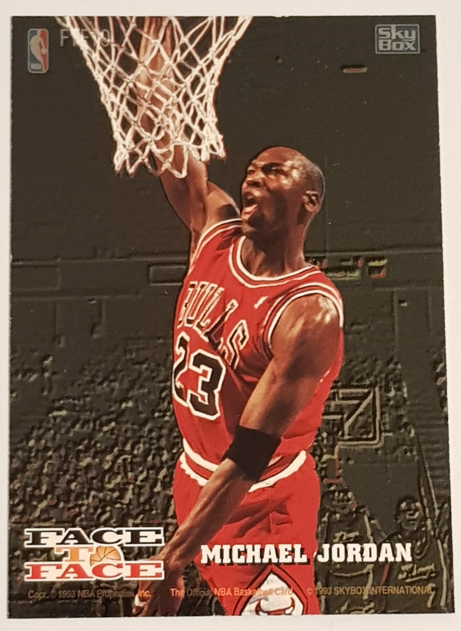 1993-94 NBA Hoops Face to Face Harold Miner/Michael Jordan #FTF10 Trading Card