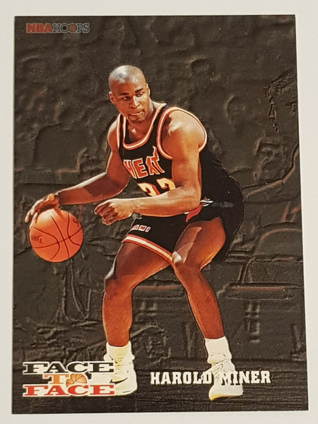 1993-94 NBA Hoops Face to Face Harold Miner/Michael Jordan #FTF10 Trading Card