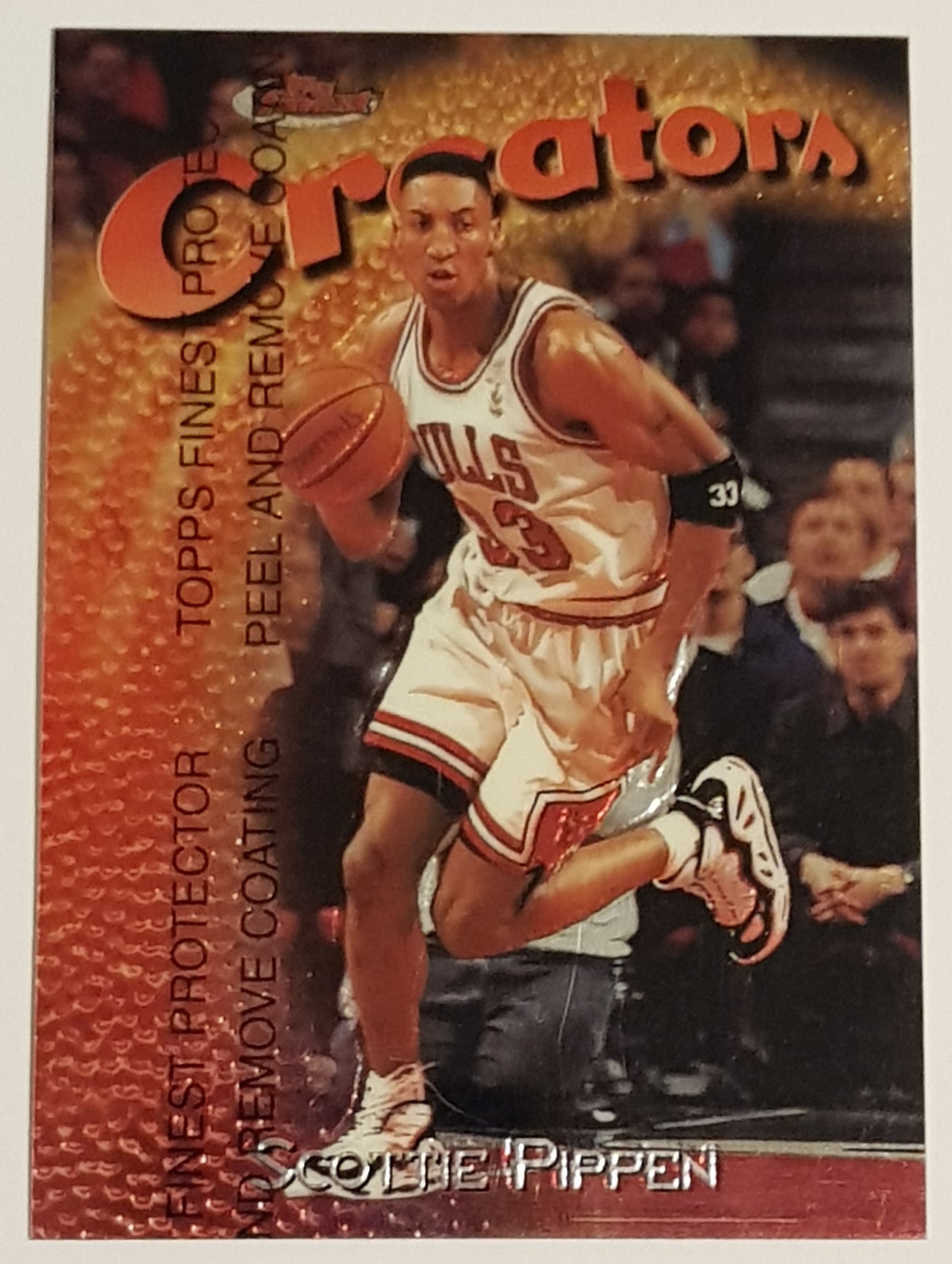 1997-98 Topps Finest Creators Scottie Pippen #199 Trading Card (w/ peel)