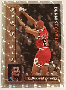 1996-97 Topps Pro Files by David Robinson Dennis Rodman #PF14 Trading Card