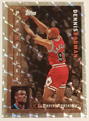 1996-97 Topps Pro Files by David Robinson Dennis Rodman #PF14 Trading Card