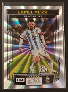 2023-24 Panini Score FIFA Lionel Messi #1 Silver Laser Parallel Trading Card