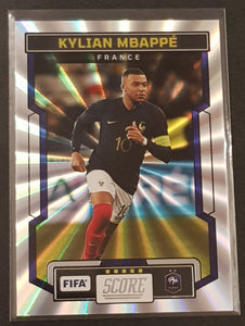 2023-24 Panini Score FIFA Kylian Mbappe #53 Silver Laser Parallel Trading Card