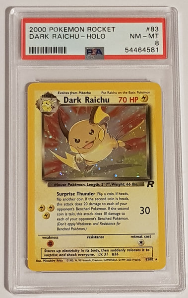 Sale Pokemon Dark Raichu #7 PSA 8