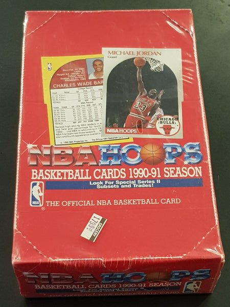 1990-91 NBA Hoops Series Two Sealed Trading Card Box