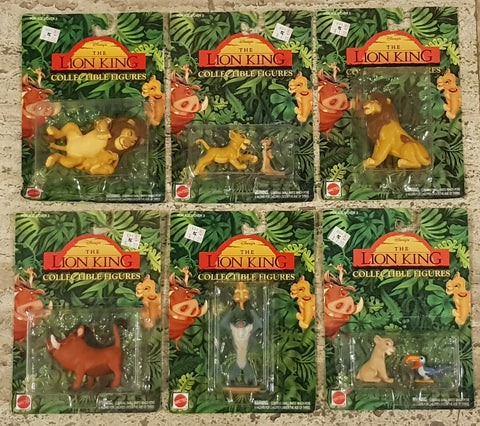 1994 Lion King Collectible Vinyl Figures Set