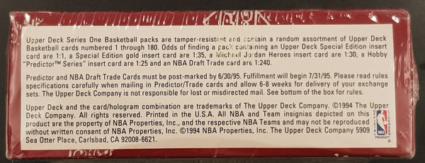 1994-95 Upper Deck NBA Basketball Series One Sealed Trading Card Box