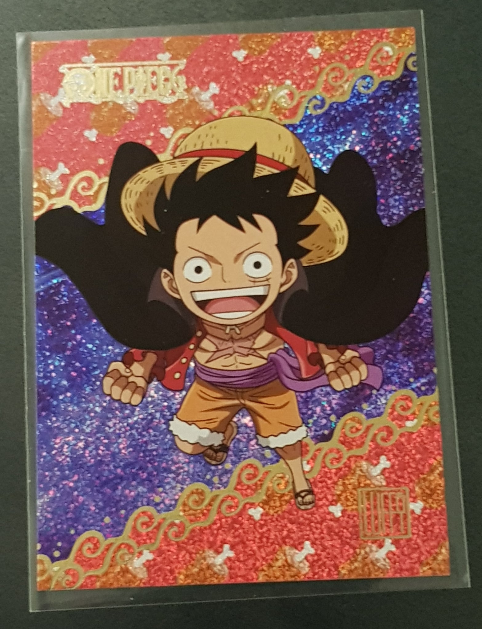 One Piece Treasure Box Official Panini Card Collection Luffy Chibi #31 Foil Parallel /99 Trading Card