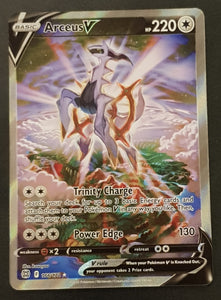 Pokemon Sword and Shield Brilliant Stars Arceis V #166/172 Ultra Rare Holo Trading Card