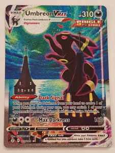 Pokemon Sword and Shield Evolving Skies Umbreon Vmax #215/203 Secret Rare Full Art Holo Trading Card