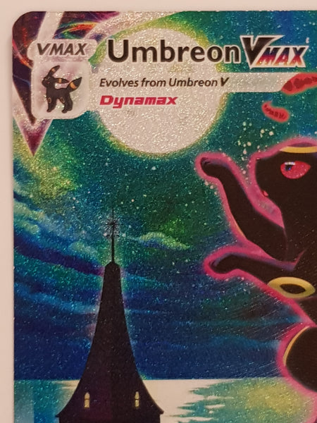 Pokemon Sword and Shield Evolving Skies Umbreon Vmax #215/203 Secret Rare Full Art Holo Trading Card