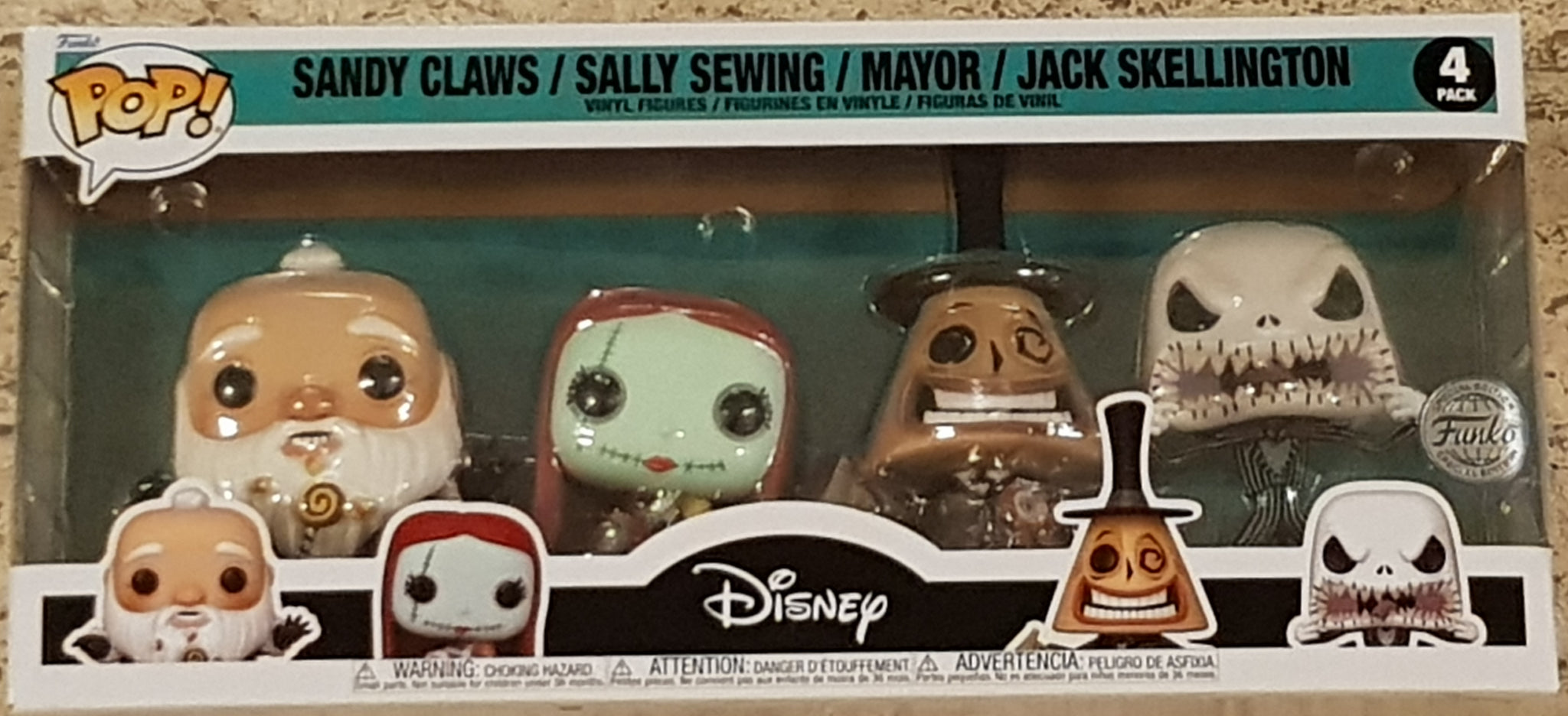 Funko Pop! The Nightmare Before Christmas Exclusive 4-Pack Vinyl Figure Set