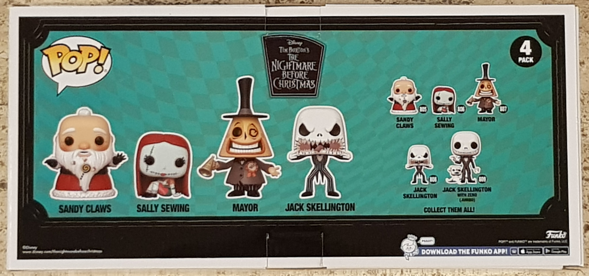 Funko Pop! The Nightmare Before Christmas Exclusive 4-Pack Vinyl