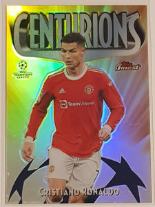 2021-22 Topps Finest UEFA Champions League Cristiano Ronaldo Centurions #TC-10 Trading Card (Case Hit)