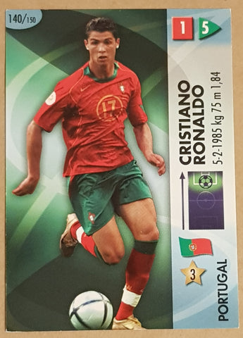 2006 Panini Goaaal! FIFA World Cup Germany Cristiano Ronaldo #140 Rookie Card