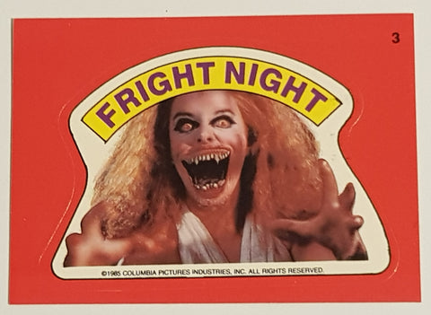 1988 Topps Fright Flicks Sticker Card #3 (Fright Night)