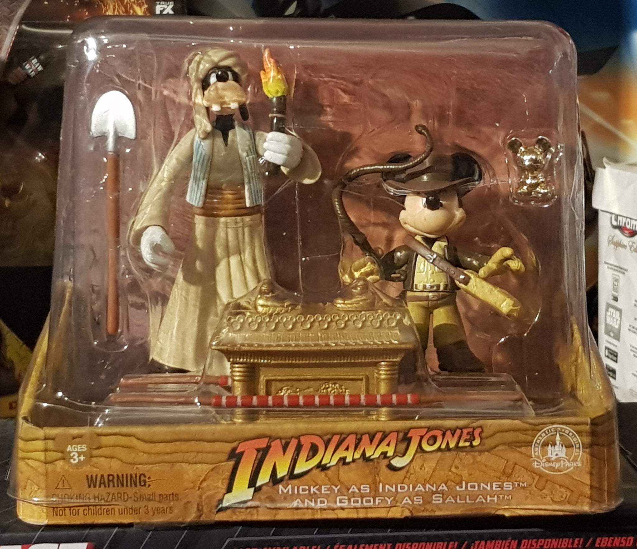 Indiana Jones and the Temple of Doom Mickey and Goofy Disneyland Exclusive Collectible Figures Set