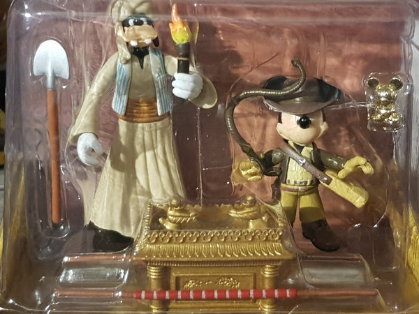 Indiana Jones and the Temple of Doom Mickey and Goofy Disneyland Exclusive Collectible Figures Set