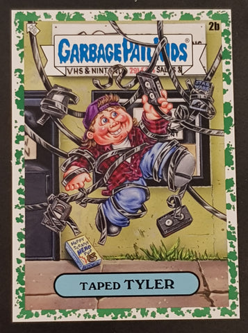 Garbage Pail Kids GPK x View Askew Taped Tyler #2b Green Parallel Trading Card