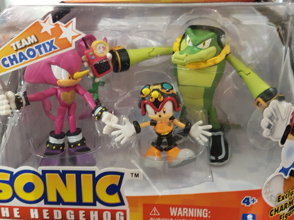 Sonic the Hedgehog Team Chaotix Action Figure Multi-Pack (Espio, Charmy Bee and Vector)