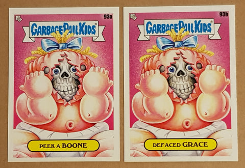 2024 Garbage Pail Kids Kids at Play Peek a Boone/Defaced Grace #93a/b Base Trading Card Set