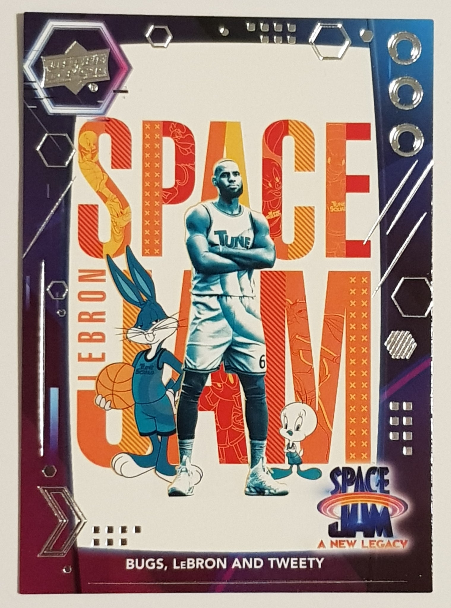 2021 Upper Deck Space Jam A New Legacy Bugs Lebron and Tweety #50 Base Trading Card