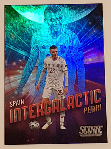 2021-22 Panini Score FIFA Intergalactic #5 Pedri Trading Card (Case Hit)