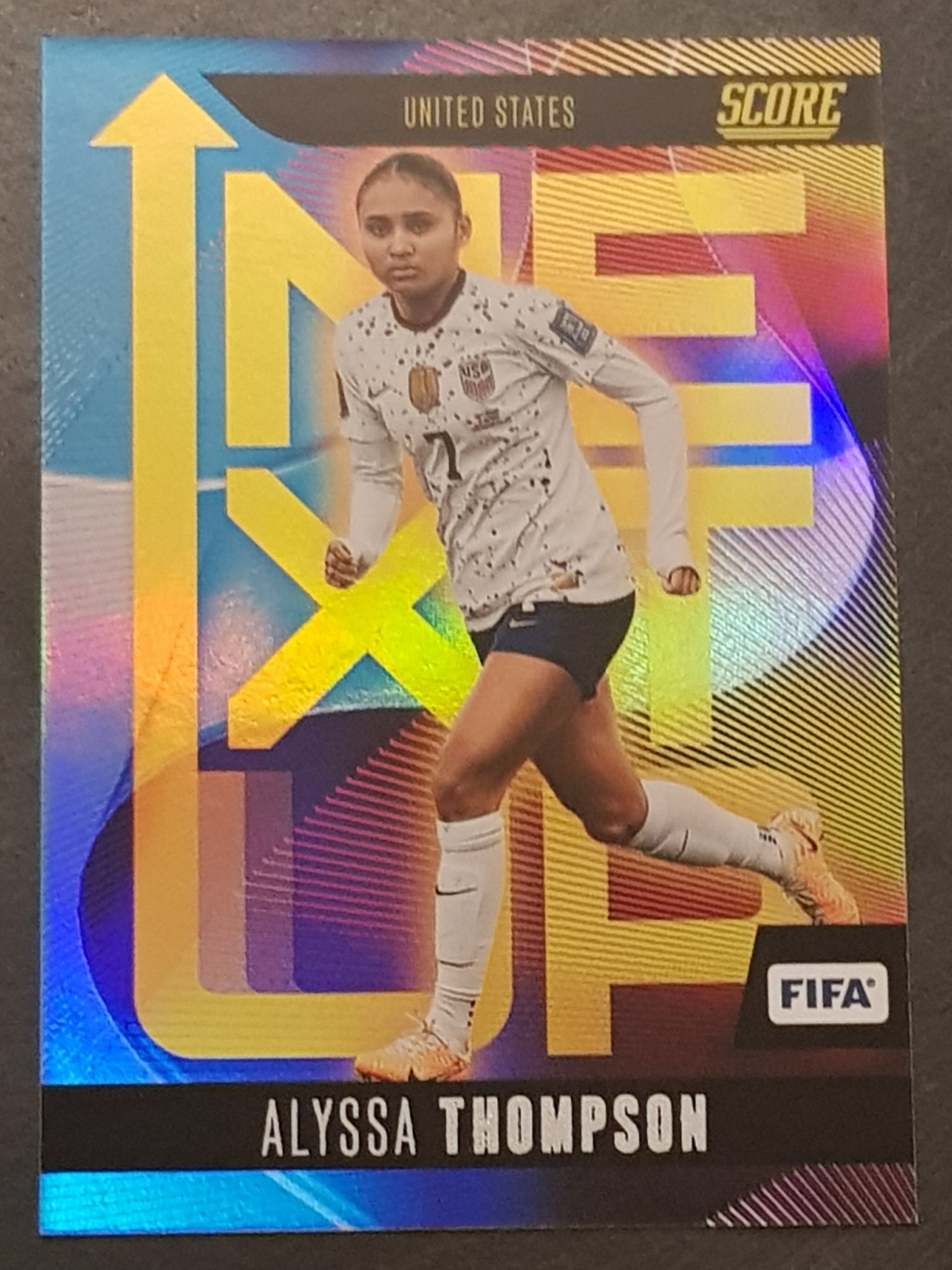 2023-24 Panini Score FIFA Alyssa Thompson Next Up #17 Rookie Card (Case Hit)