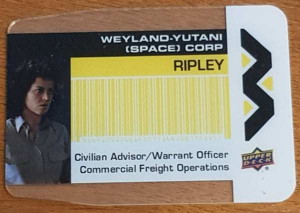 2018 Upper Deck Aliens Weyland-Yutani Space Corp #WY-1-WY-11 Plexiglass Trading Card Insert Set