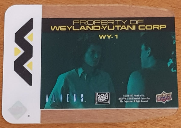 2018 Upper Deck Aliens Weyland-Yutani Space Corp #WY-1-WY-11 Plexiglass Trading Card Insert Set