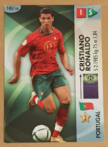 2006 Panini Goaaal! FIFA World Cup Germany Cristiano Ronaldo #140 Rookie Card