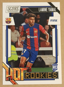 2023-24 Panini Score FIFA Lamine Yamal Hot Rookies #18 Rookie Card