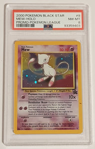 Pokemon League Mew #9 PSA 8 Black Star Promo Holo Trading Card