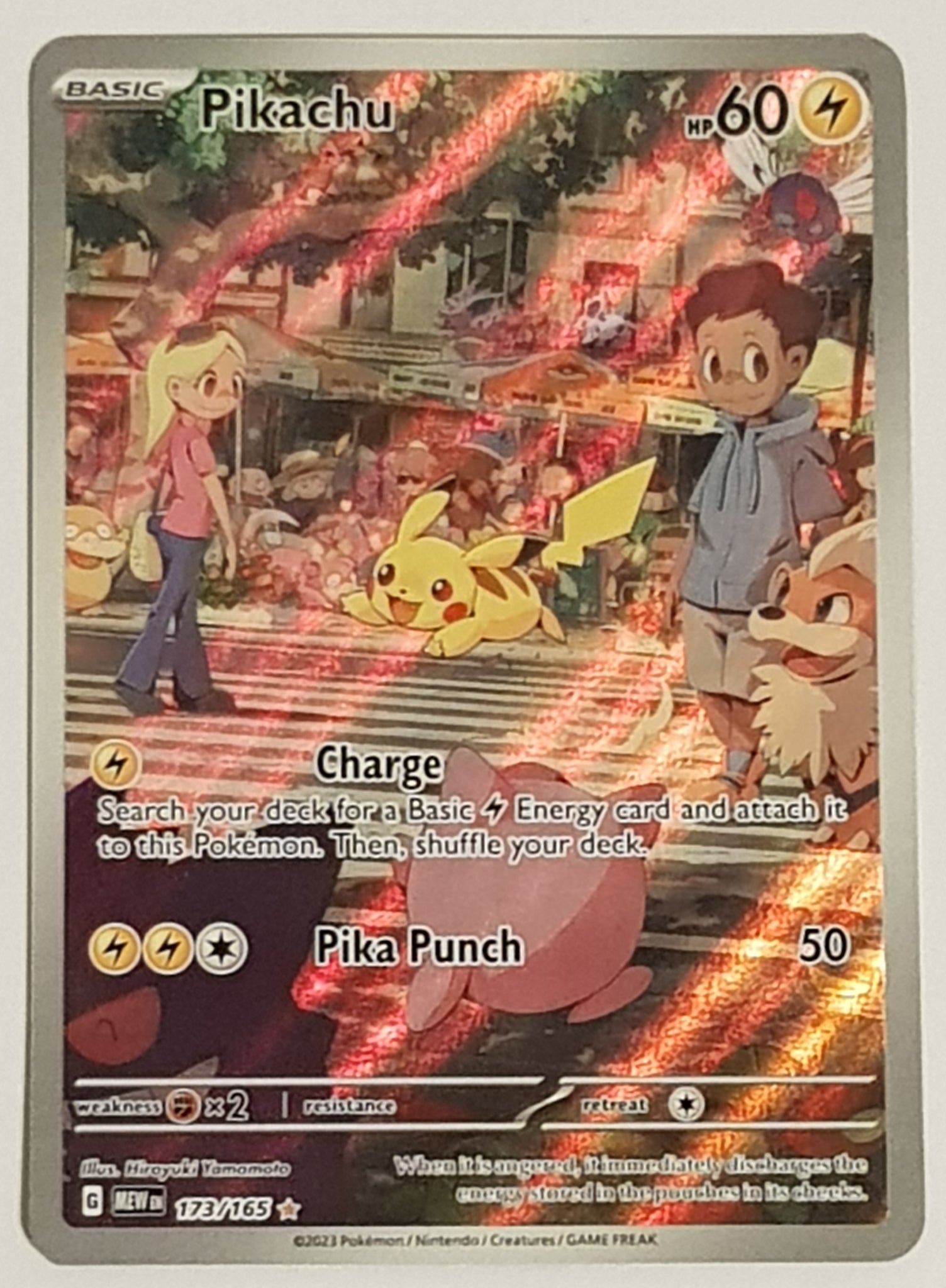 Pokemon Scarlet and Violet Mew 151 Pikachu #173/165 Illustration Rare Rotterdam Comics Pokemon Scarlet and Violet Mew 151 Pikachu #173/165 Illustration Rare Rotterdam Comics
