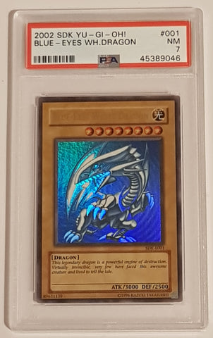 Yu-Gi-Oh! Kaiba Starter Deck Unlimited Blue-Eyes White Dragon #SDK-E001 PSA 7 Ultra Rare Holo Trading Card