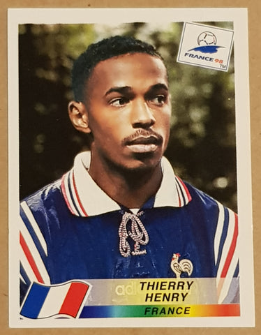 1998 Panini FIFA World Cup France Thierry Henry #172 Rookie Sticker