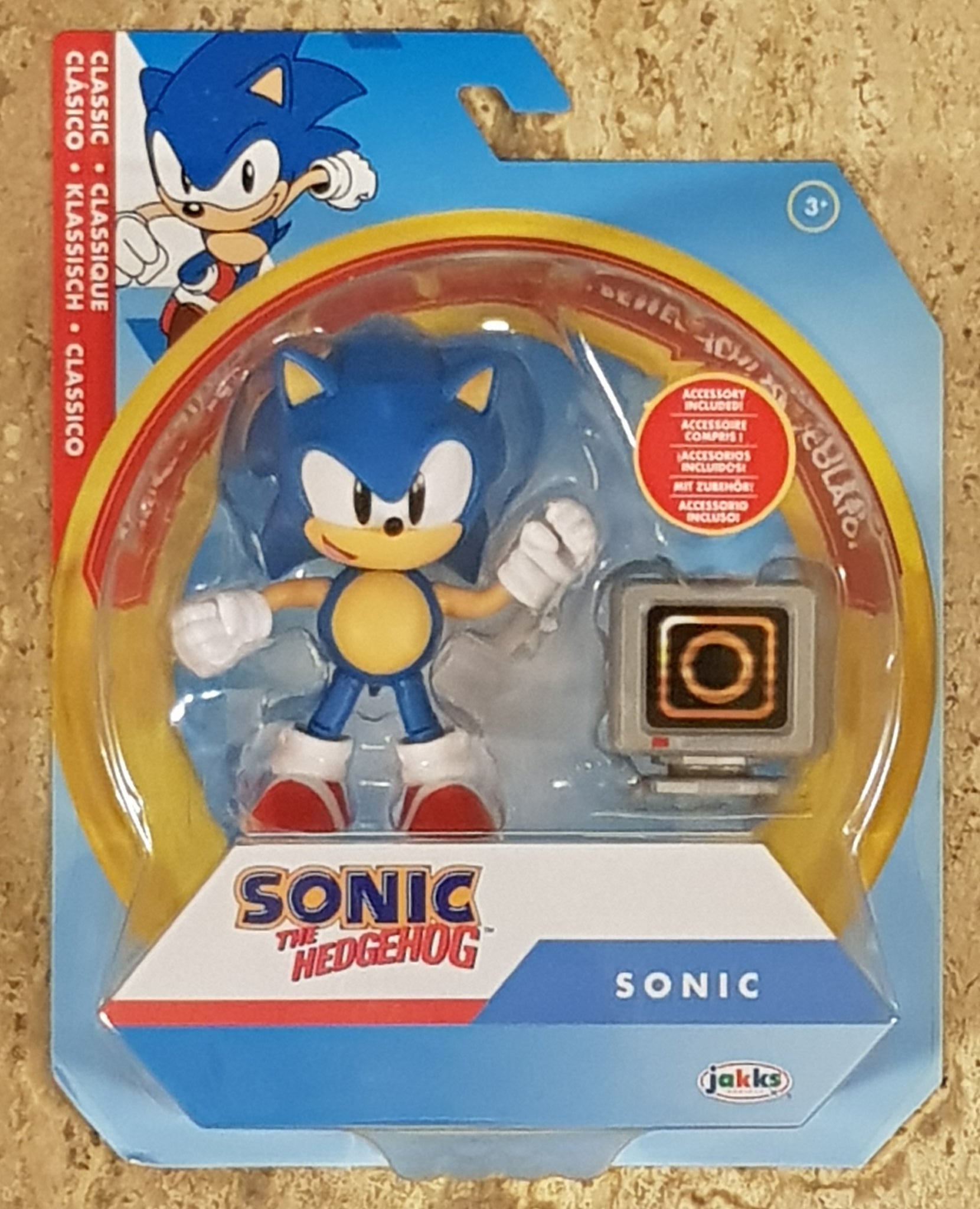 Sonic the Hedgehog Classic Sonic (with Ring item Box) Action Figure