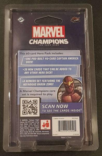 Marvel Champions the Card Game Captain America Hero Pack