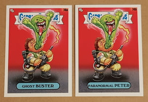 Garbage Pail Kids Intergoolactic Mayhem Ghost Buster/Paranormal Peter #74a/b Base Trading Card Set