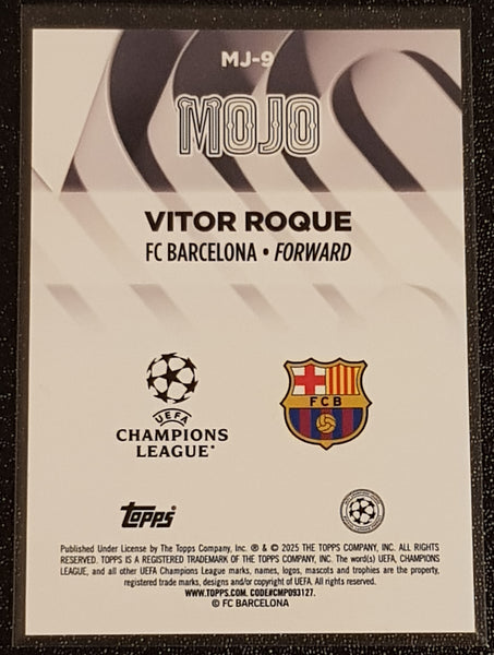 2024-25 Topps UEFA Club Competitions Flagship Edition Vitor Roque Mojo #MJ-9 Trading Card (Case Hit)