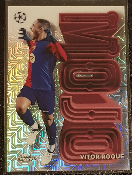 2024-25 Topps UEFA Club Competitions Flagship Edition Vitor Roque Mojo #MJ-9 Trading Card (Case Hit)