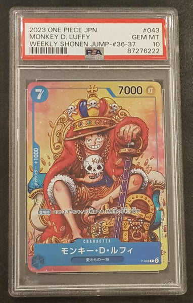 One Piece Card Game Promo Card - Monkey D. Luffy P-043 (Weekly